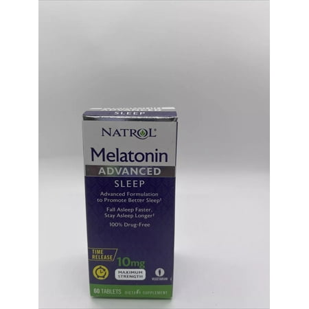 Natrol Advanced Sleep Melatonin Tablets, 10mg, 60 Count