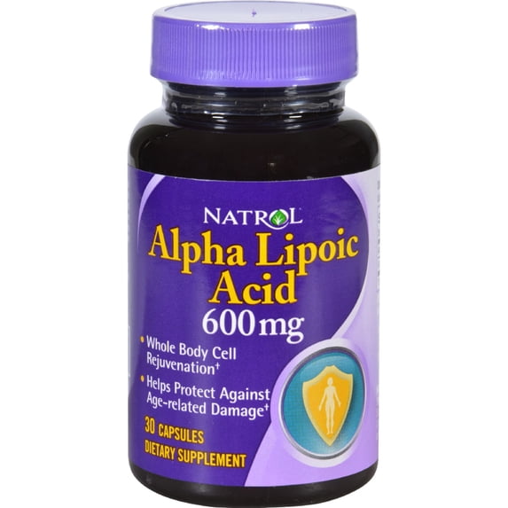 Natrol - Alpha Lipoic Acid Antioxidant Protection 600 mg. - 30 Capsules