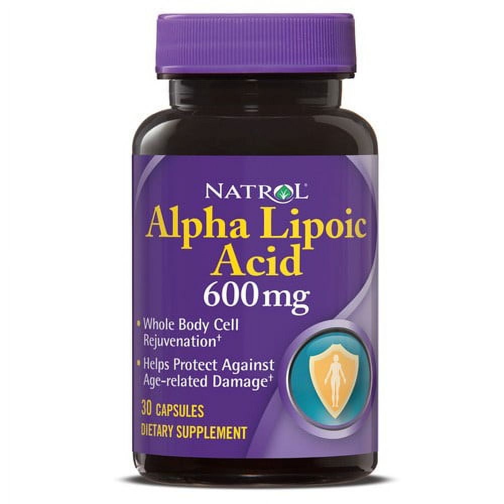 Natrol Alpha Lipoic Acid Antioxidant Protection 600 mg. 30 Capsules