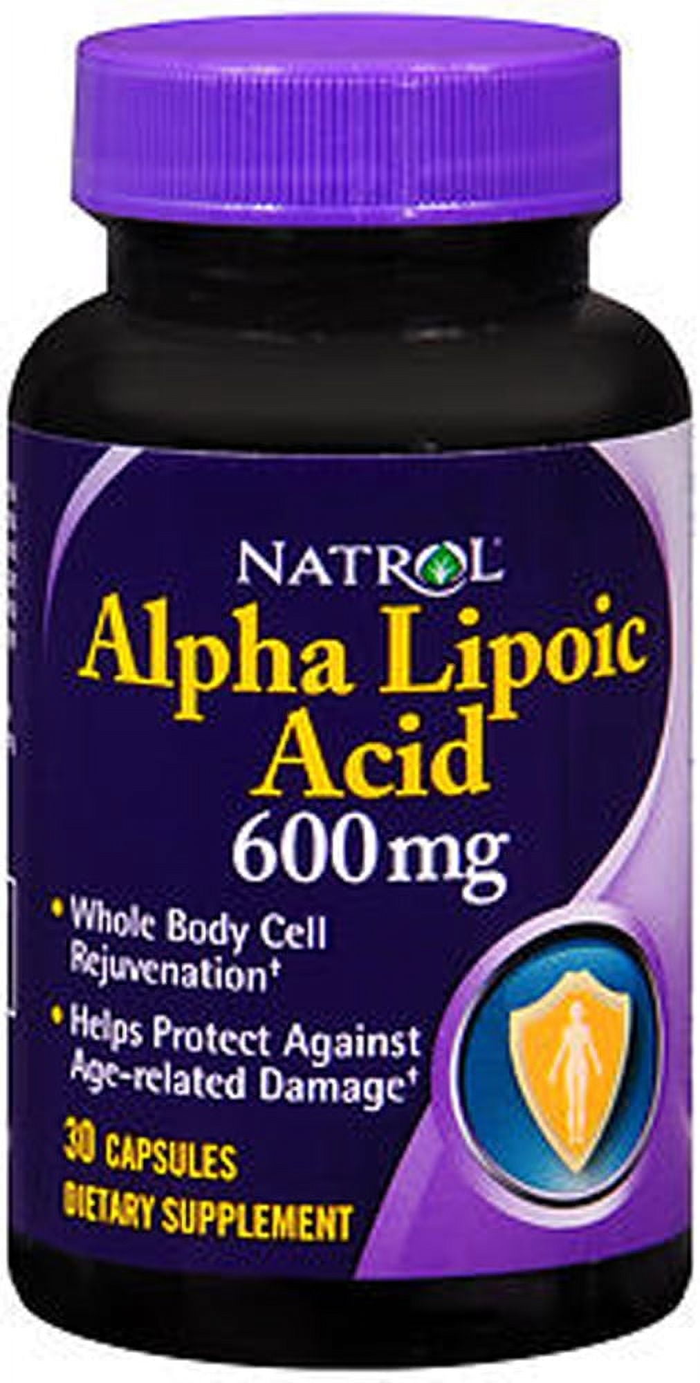 Natrol Alpha Lipoic Acid Antioxidant Protection 600 mg. 30 Capsules