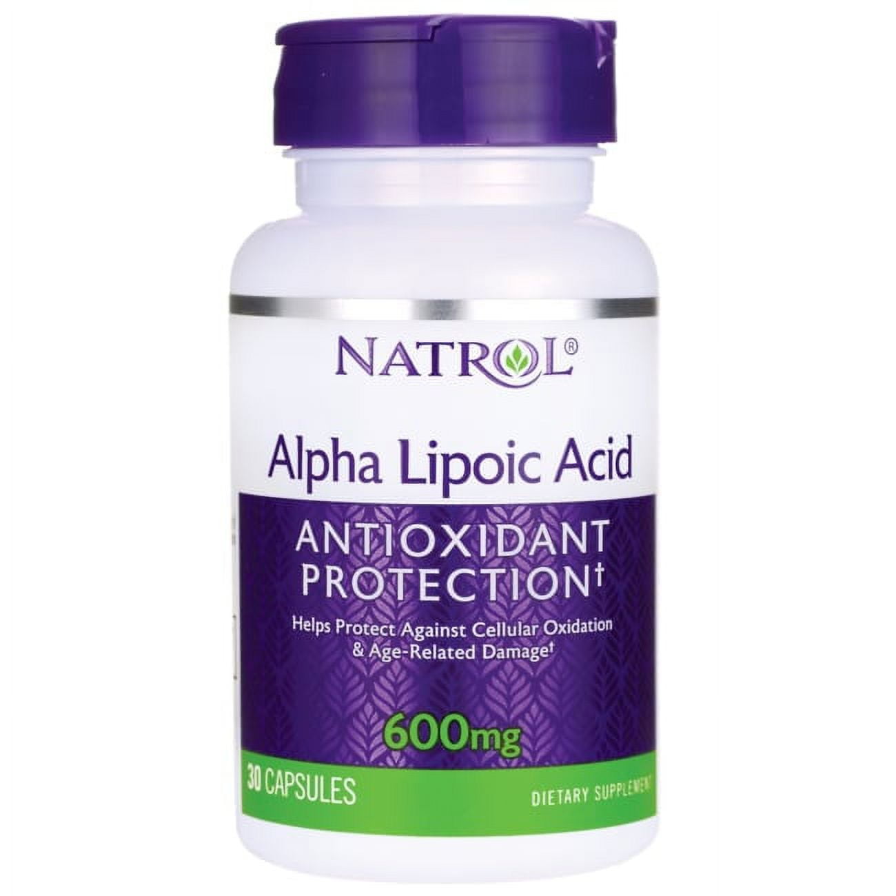 Natrol - Alpha Lipoic Acid Antioxidant Protection 600 mg. - 30 Capsules ...