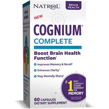 Natrol Cognium Complete, Brain Health, 100 mg, Capsules, (60 Count) *EN