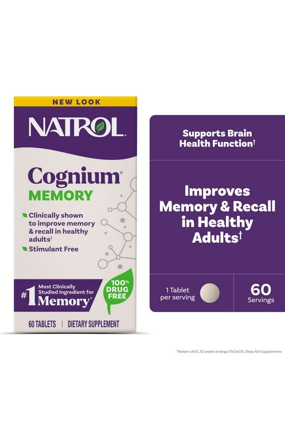 Cognium Memory Tablets Dietary Supplement for Brain Health Support, 100mg, 60 Count