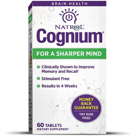 Natrol Cognium Tablets, Brain Health, Keeps Memory Strong - 60 Count