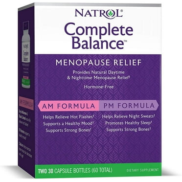 Natrol Complete Balance For Menopause AM&PM Capsules, 30 Ct