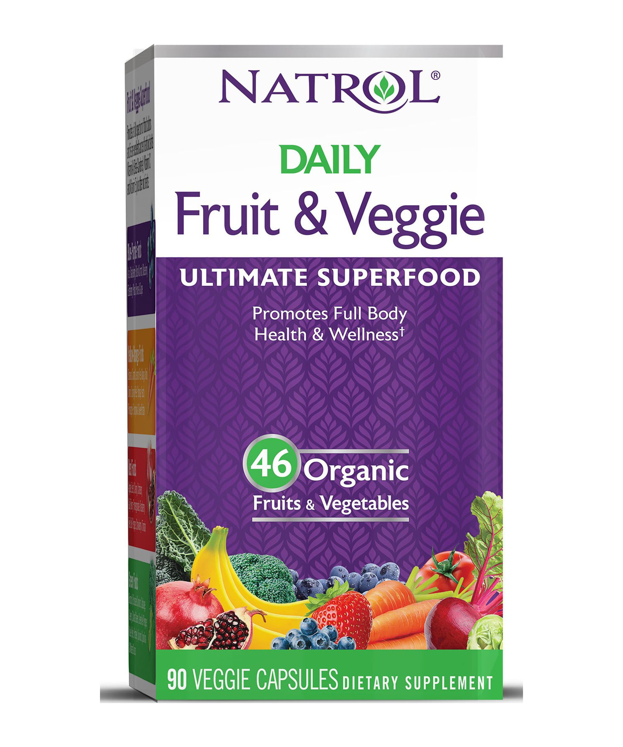 Natrol Daily Fruit and Veggie Capsules, 90 Ct