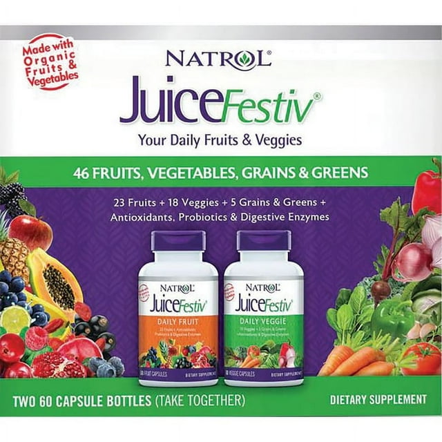 Natrol JuiceFestiv 60+60 Capsules