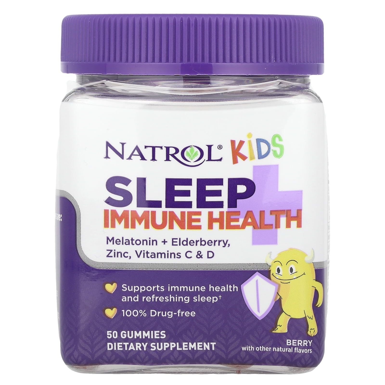 Kids, Sleep + Immune Health, Berry, 50 Gummies, Natrol