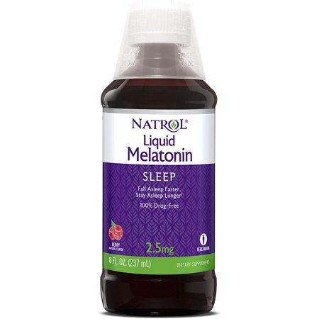 Natrol Liquid Melatonin Sleep Berry 2.5 mg 8 fl oz Pack of 3