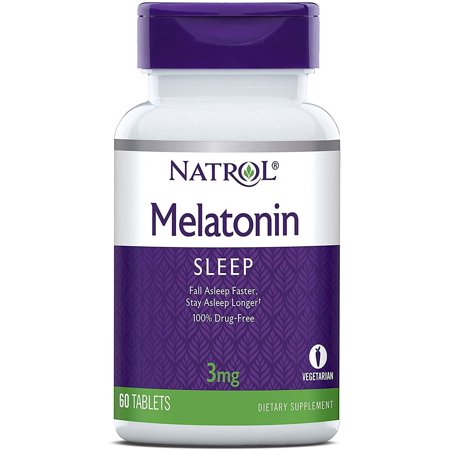 Natrol, Melatonin, 3 mg, 60 Tablets (Pack of 1)