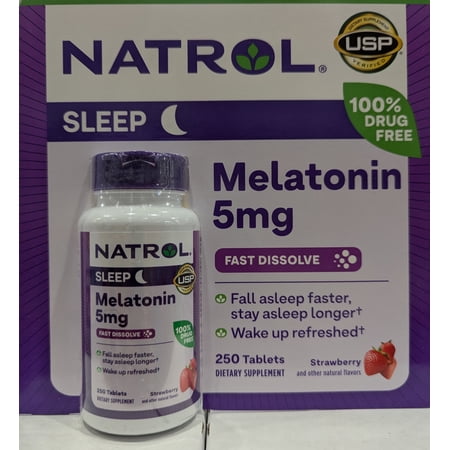 Natrol® Melatonin 5 mg, 250 Fast Dissolve Tablets