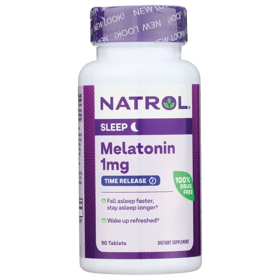 Natrol Melatonin TR Time Release Tablets, 1 mg, 90 Ct