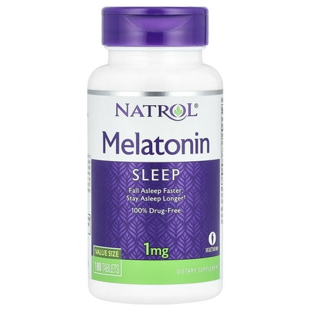Natrol Melatonin Tablets, 1mg, 180 Count
