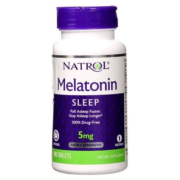 Natrol Melatonin Time Release 5mg Tablets 100 ea