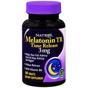 Natrol Melatonin Time Release Sleep Aid Tablets, Drug-Free Supplement, 3mg, 100 Count