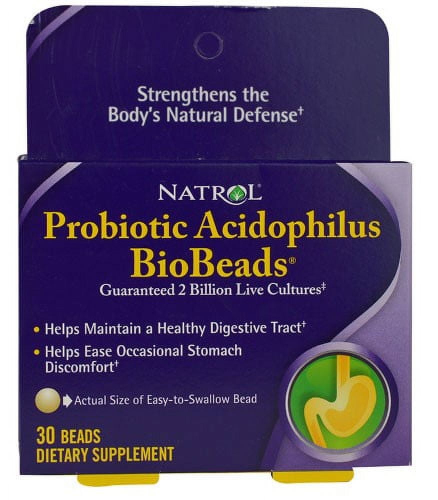 Natrol Probiotic Acidophilus Biobeads, 30 Ct