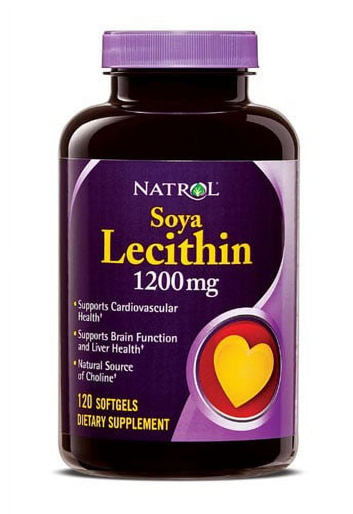Natrol Soya Lecithin Dietary Supplement, 1200 mg, 120 Count