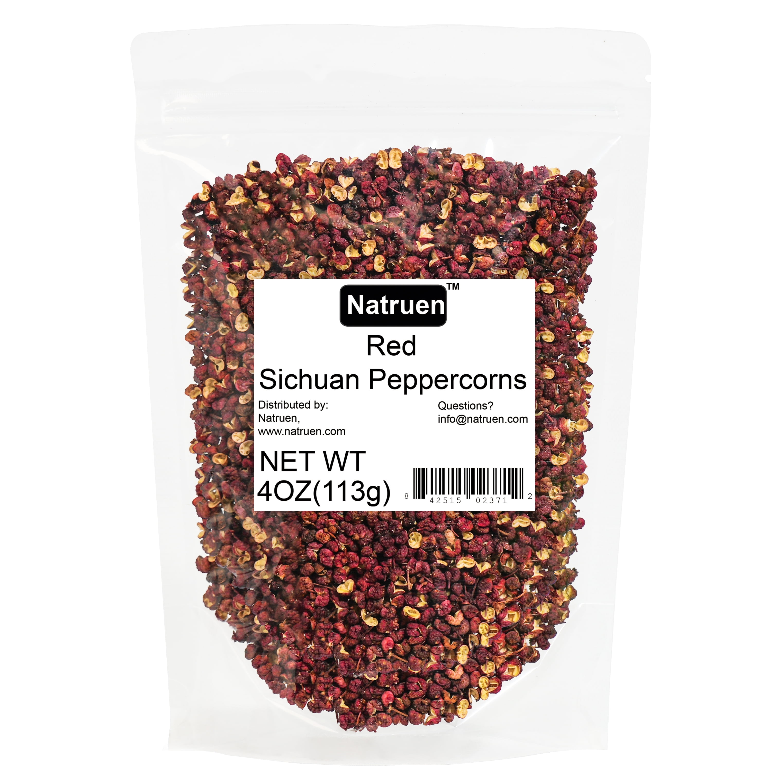 Natruen Szechuan Red Peppercorn Whole 4oz, Da Hong Pao, Sichuan Red Peppercorns For Kung Pao Chicken, Mapo Tofu, And Chinese Cuisine