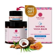 Natruveda Natural Vulva Balm Fragrance Free | Soothing Vulva Balm Cream for Feminine Dryness | Vulva Moisture Cream | Relieves Itching & Irritation | Vaginal Moisturizer - 3.53 oz (100 gm)