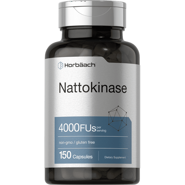 Nattokinase Supplement 4000 FU 150 Capsules by Horbaach