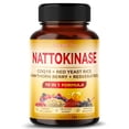 Nattokinase Supplement Enhanced Formula with CoQ10, Red Yeast Rice