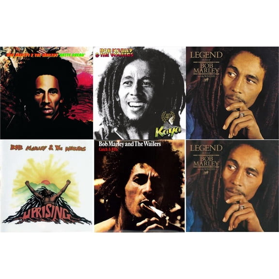 Natty Dread (180G) & Kaya 40 (2 LP) & Legend - The Best Of Bob Marley & The Wailers (2LP) & Uprising & Catch A Fire & Legend