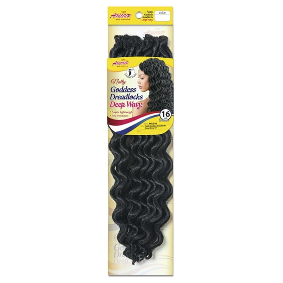 Natty Goddess Dreadlocks Deep Wavy 16" (1/50, 24 Strands) - Color 2