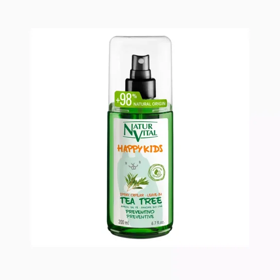 Natur Vital Happy Kids Tea Tree Spray 98% Natural Preventive Care with Bio Extract 200 mL