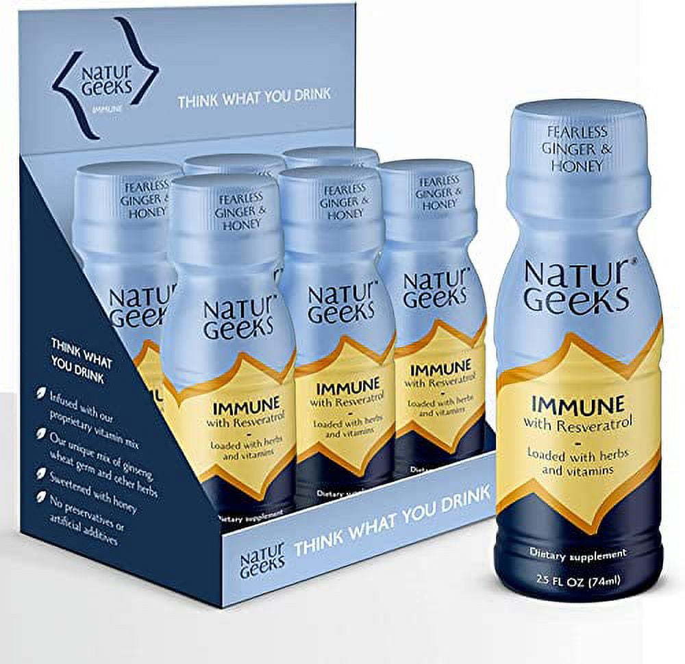 NaturGeeks Immunity Shots with Ginger Packed with Daily dose of