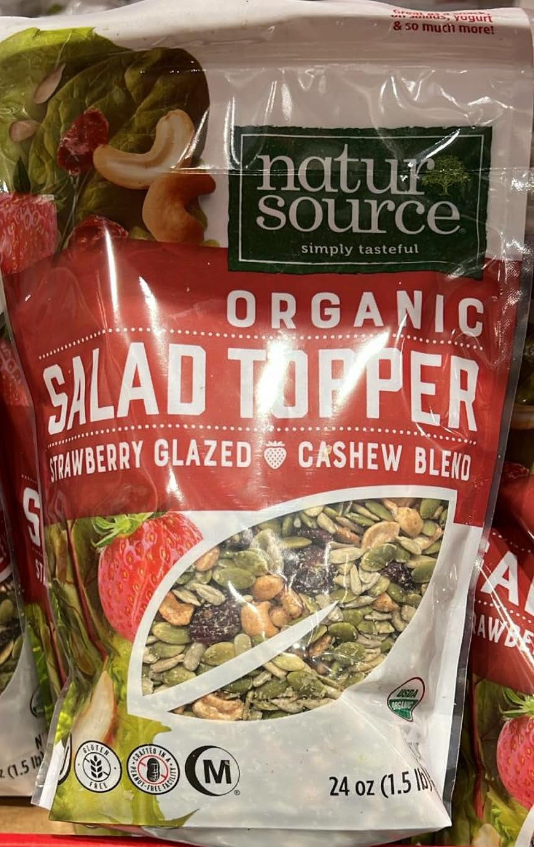 NaturSource Organic Salad Topper Strawberry Glazed Cashew Blend