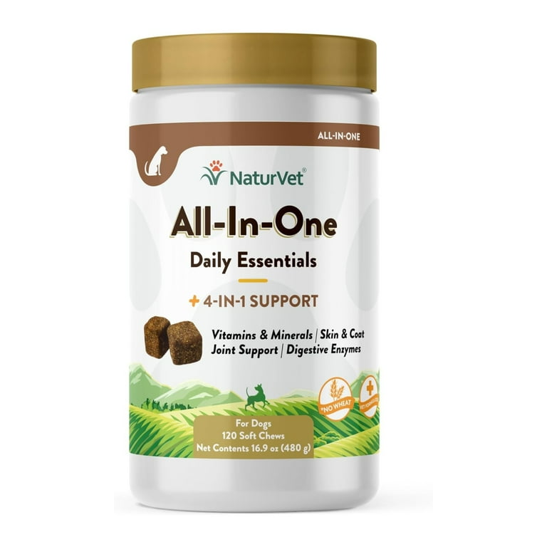 NaturVet All in One 120 Soft Chews for Dogs