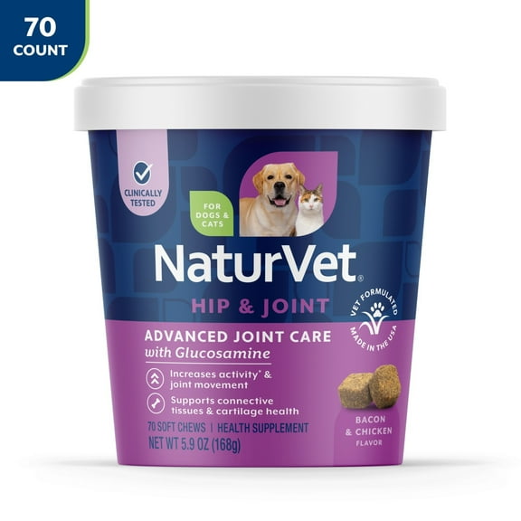 NaturVet ArthriSoothe-GOLD Level 3 Soft Chews for Dogs & Cats 70ct