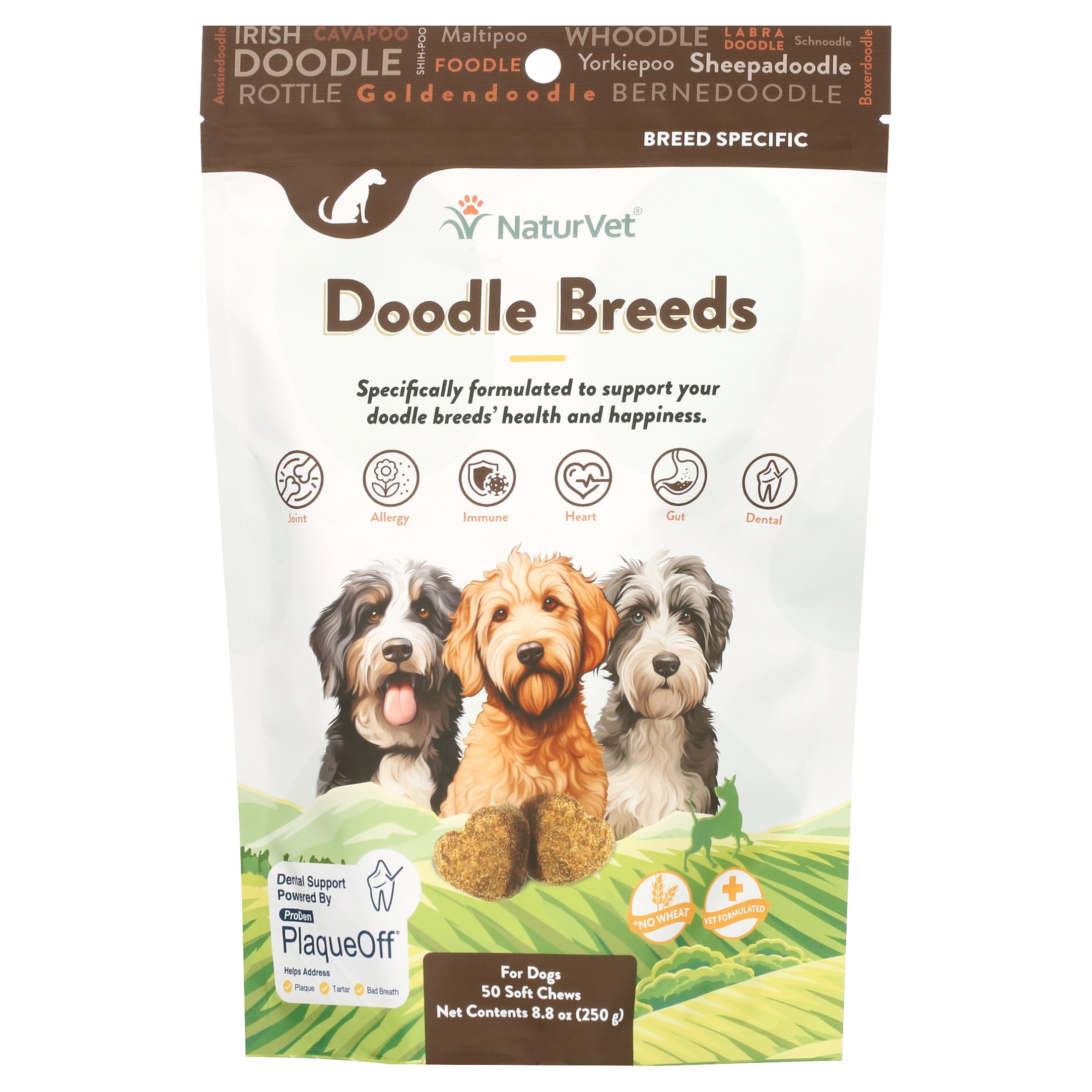 Doodle Chicken Nugget Dog Breed NaturVet Breed Specific 