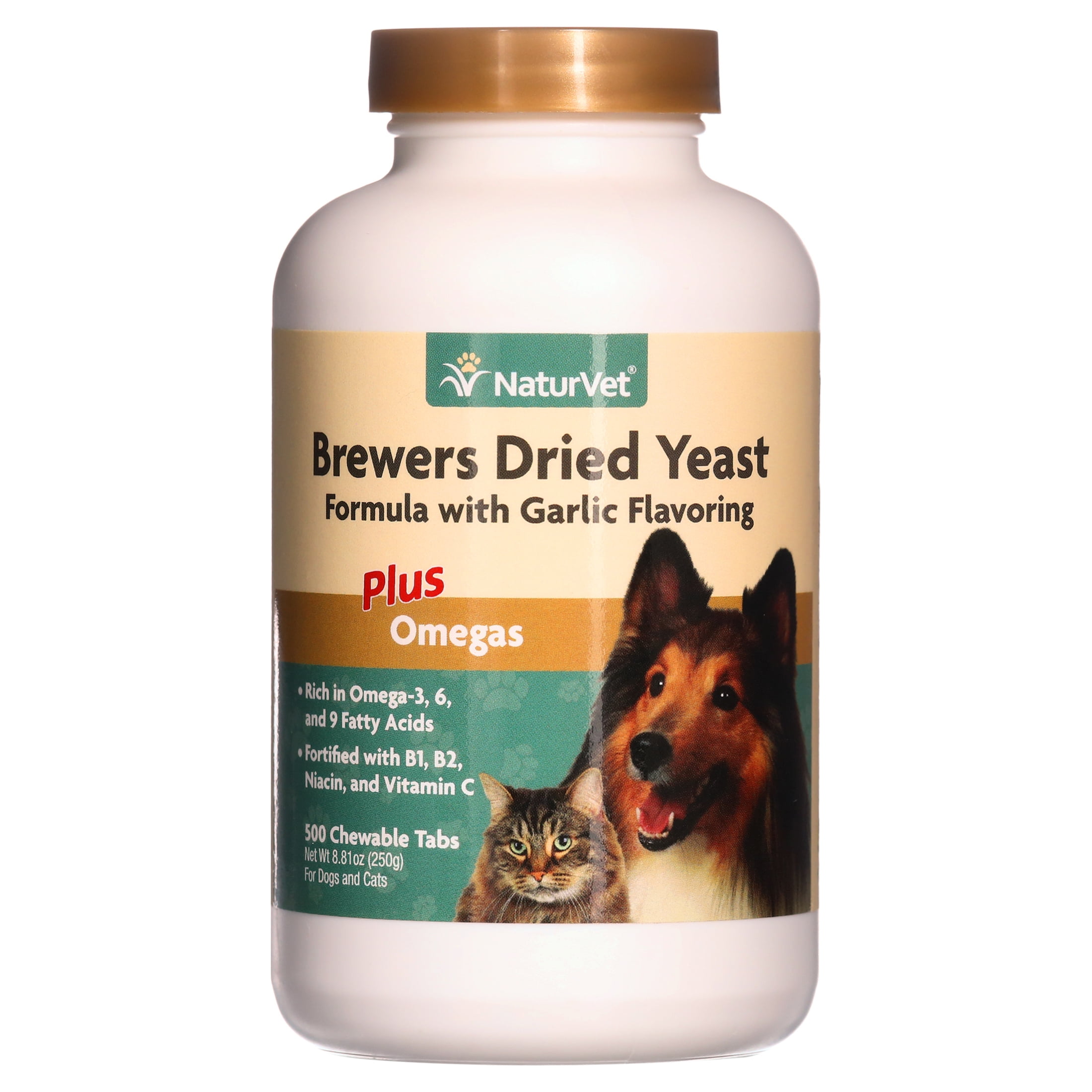 NaturVet Brewer’s Dried Yeast Pet Supplement With Garlic Flavoring