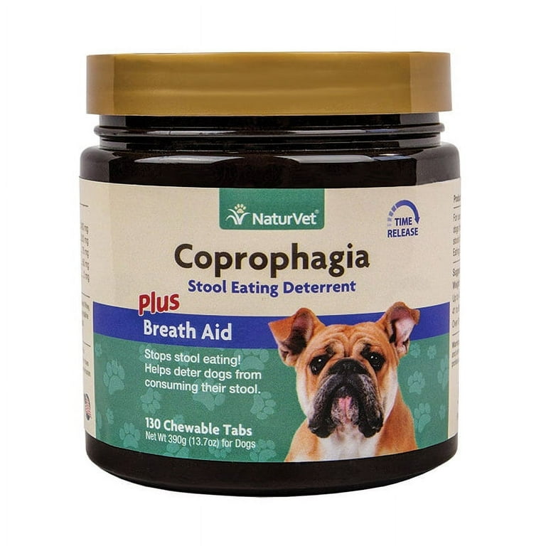 NaturVet Coprophagia Stool Eating Deterrent Plus Breath Aid for