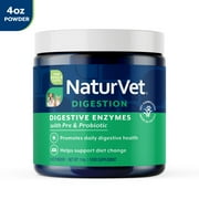 NaturVet Digestive Enzymes + Pre & Probiotic Powder for Dogs & Cats 4oz