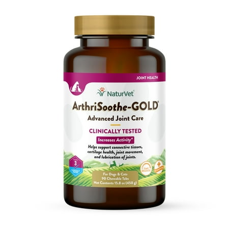 NaturVet Dog ArthriSoothe-GOLD Advanced Joint Care, Time Release Tab, 90 ct