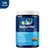 NaturVet Emotional Support + 24/7 Support Soft Chews for Dogs 120ct