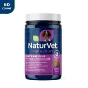 NaturVet Hemp Advanced Joint Health Soft Chews for Dogs 60ct