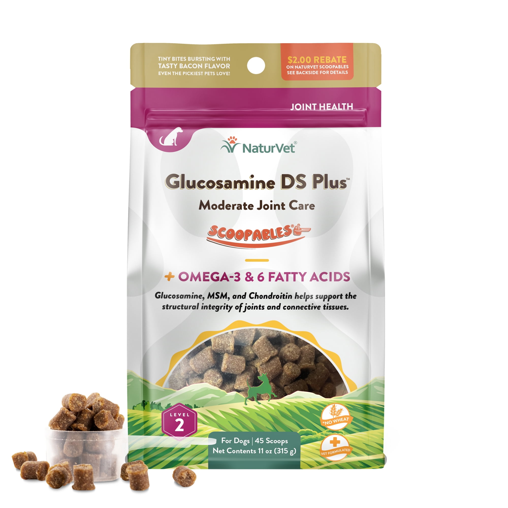 NaturVet Scoopables Glucosamine DS Plus Dog Supplements