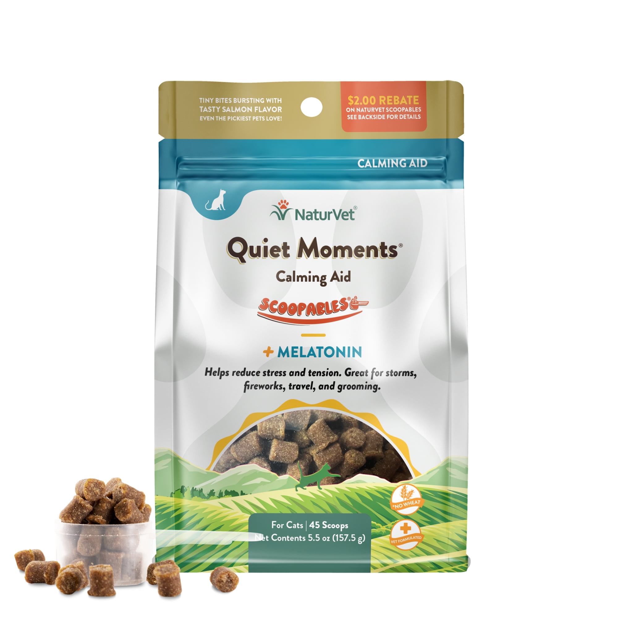 NaturVet Scoopables Quiet Moments Calming Aid Cat Supplements