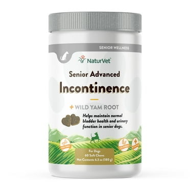 NaturVet Senior Dog Advanced Incontinence Soft Chews 60ct