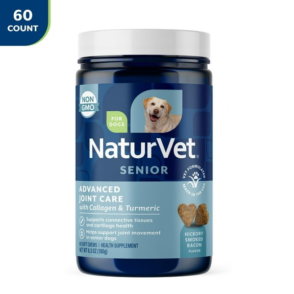 NaturVet Senior Dog Advanced Joint Support Soft Chews 60ct