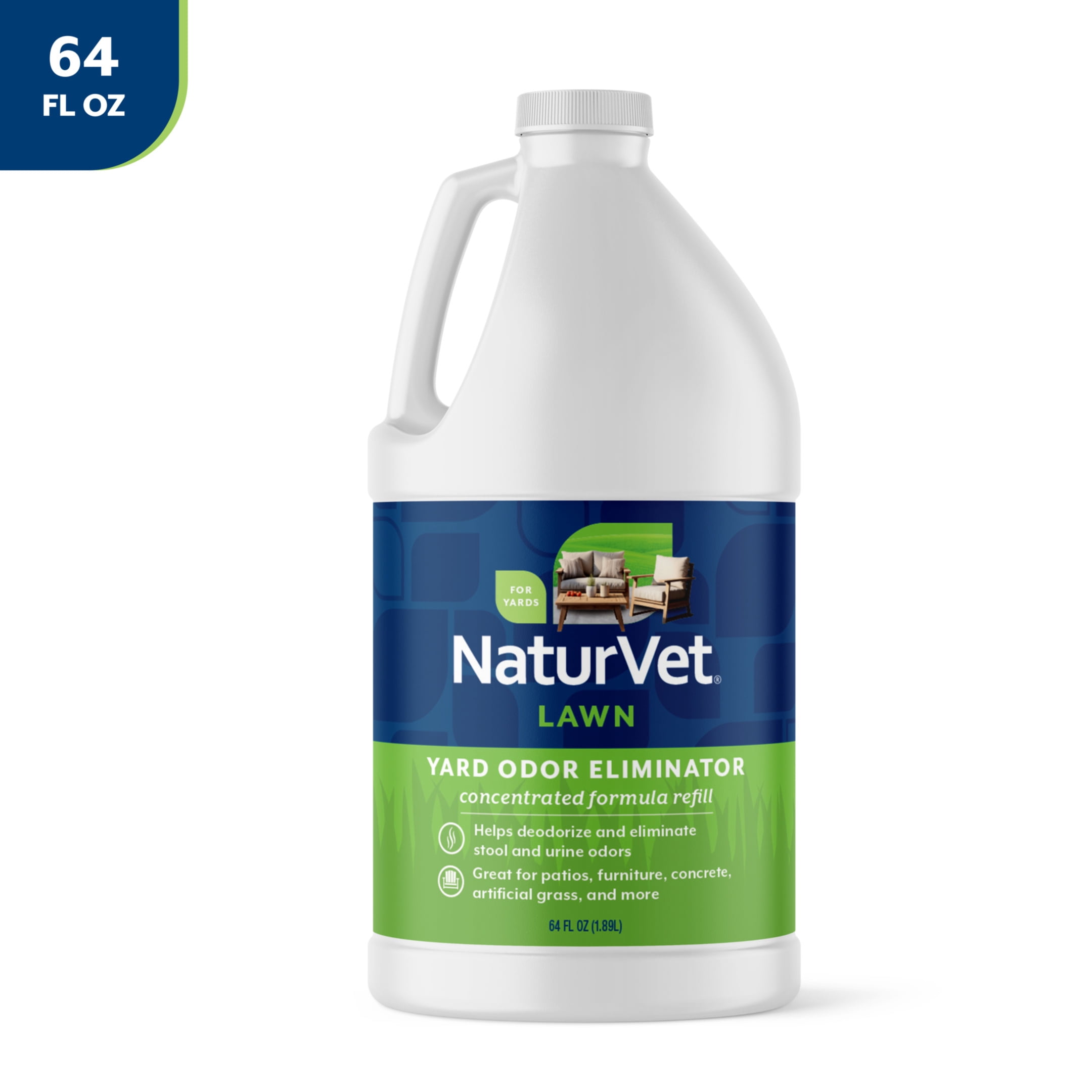 NaturVet Yard Odor Eliminator Concentrate Refill, 64 fl oz