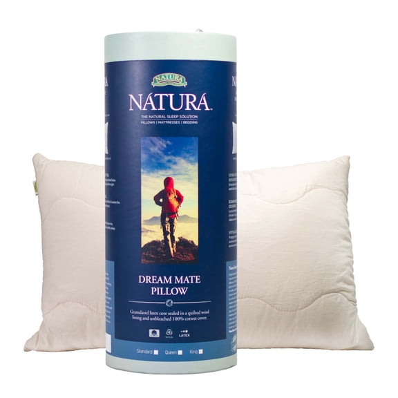 Natura Dream Mate Granulated Talalay Latex Wool Pillow - Queen Size