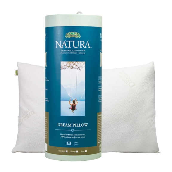 Natura Dream Pillow - Adjustable Latex Filled - Bamboo Cover Pillow - Queen Size