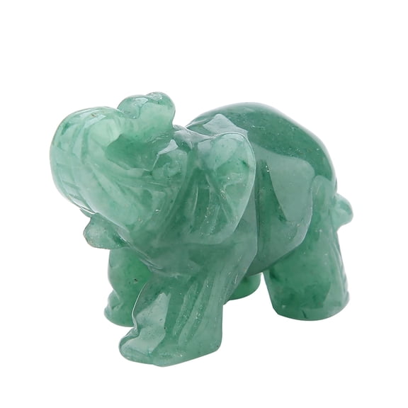 Natura Green Jade Stone Elephant, Crystal Elephant Figurines,Natura Jade Carved Elephant Crystal Figurine Home Decoration Furnishing Article,Home Decoration Furnishing Article C