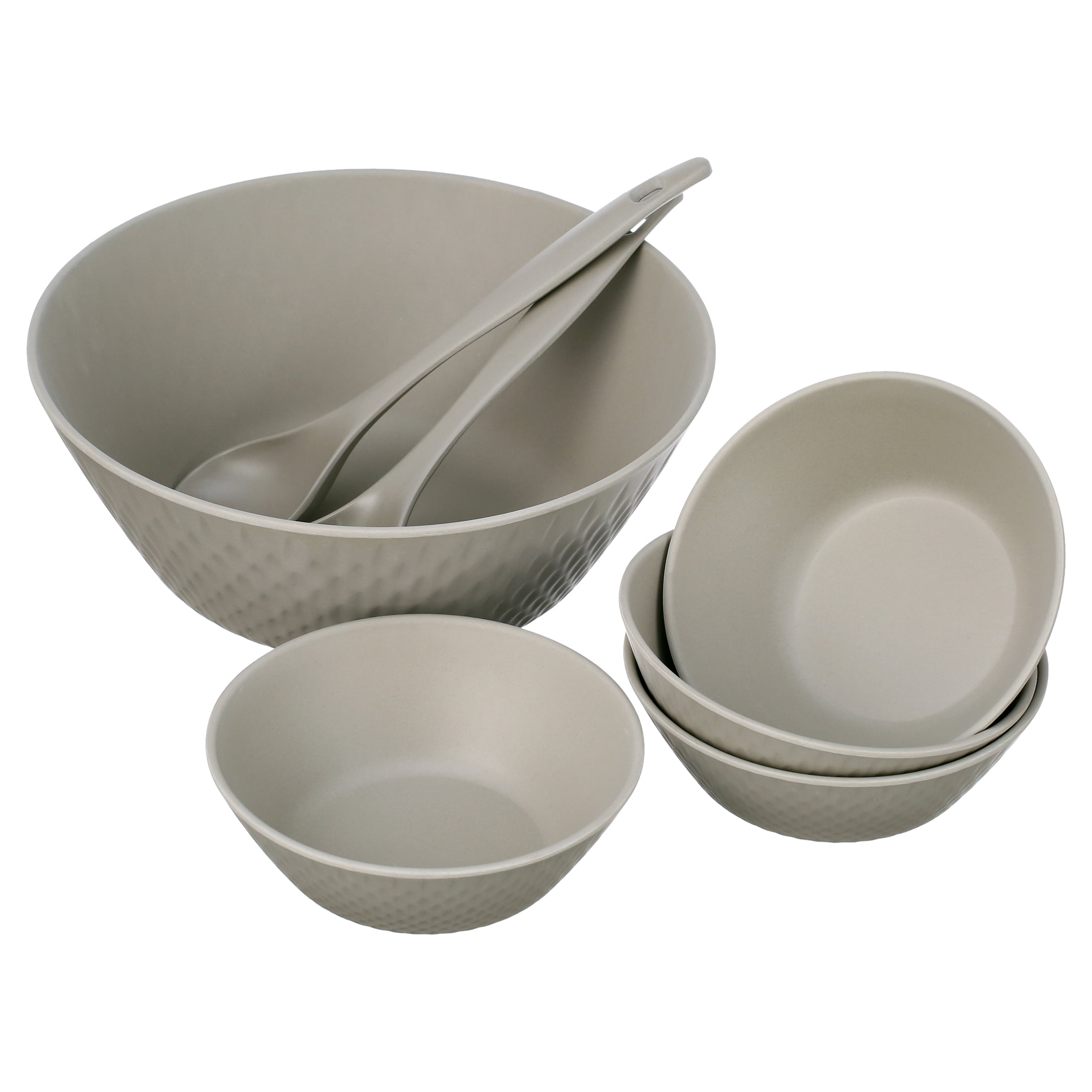 LovaHome 3-Piece Bamboo Salad Bowl Set With Lids & Utensils - Small, Medium, Large - Perfect For Parties & Serving