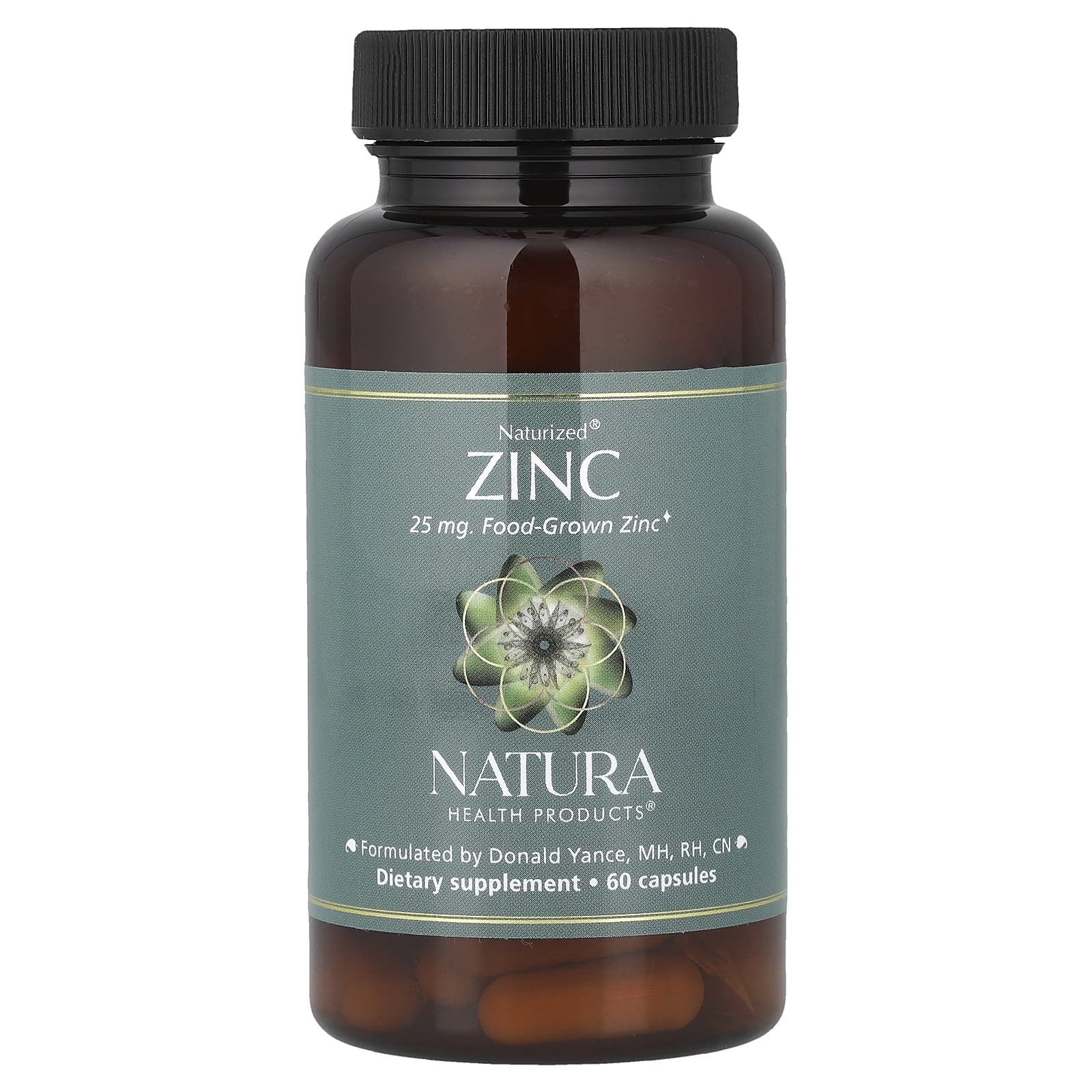 Natura Health Products Naturized® Zinc, 25 mg, 60 Capsules