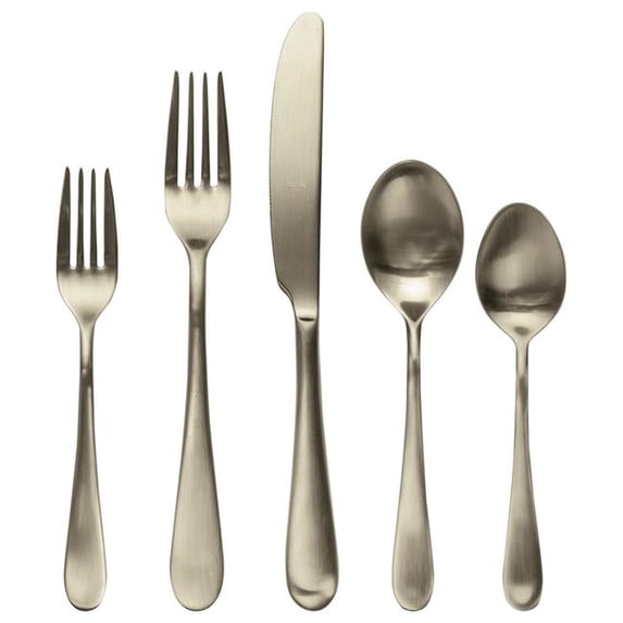 Mepra S.P.A. 103422020IC 20 Piece Natura Flatware Set - Ice Champagne